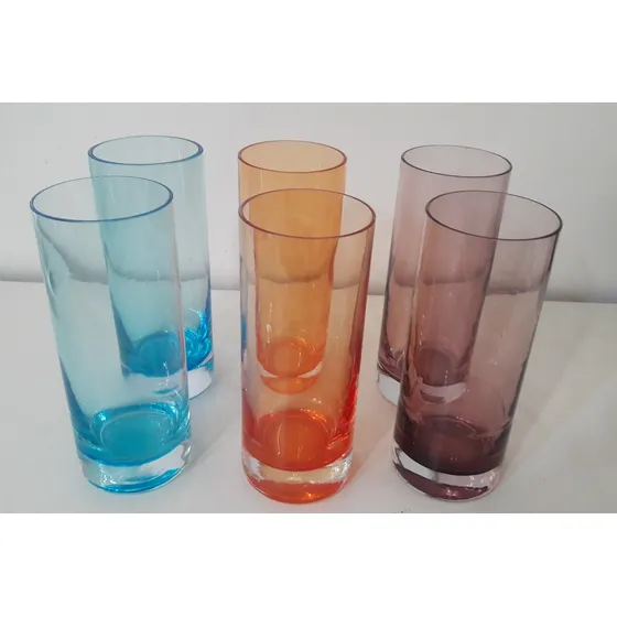 Vasos De Cristal De Colores Arte Murano