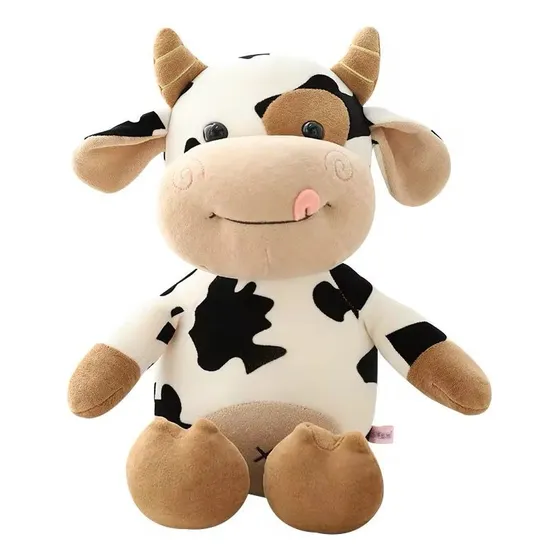 Peluche Vaca 45cm Blanco  Adorable 