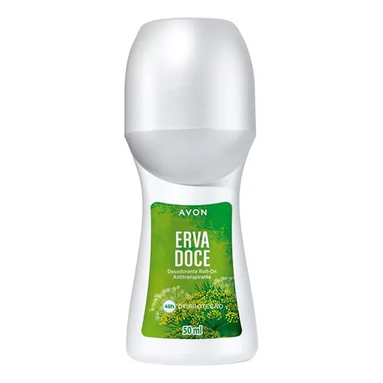 Avon Naturals Erva Doce Desodorante Roll On 50ml Fragrância Erva doce