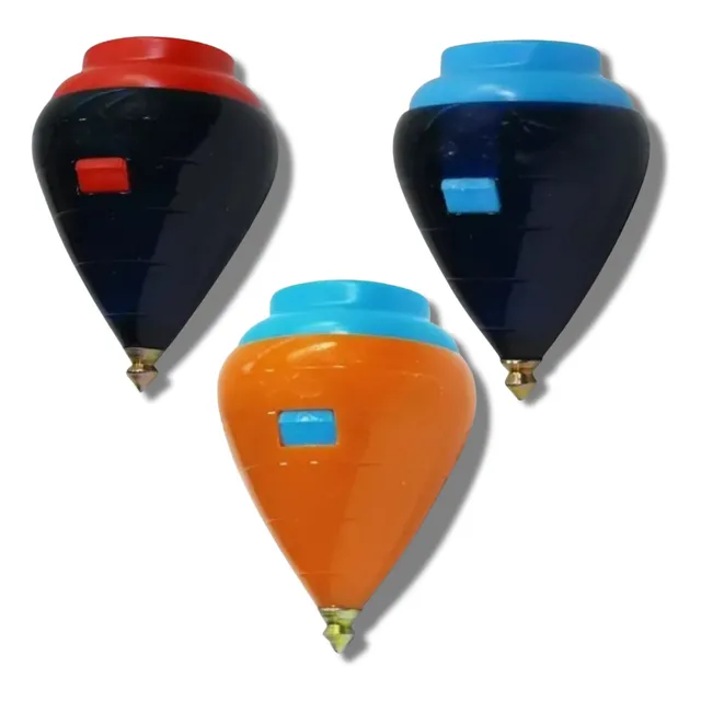 Trompo Plástico En Colores Surtidos, Kit X 3 Und