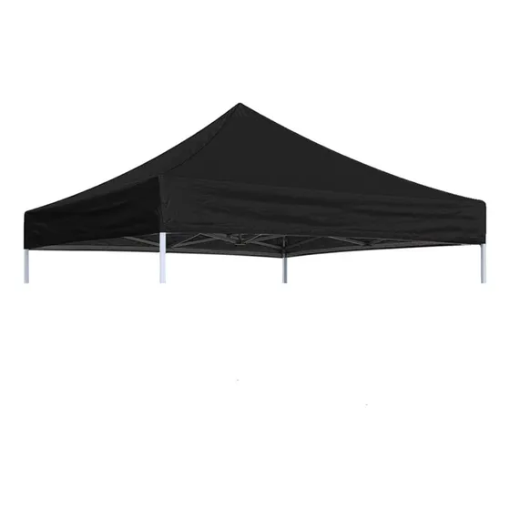 Lona Carpa Repuesto Toldo Plegable 3x3 Mt Filtro Uv Plateado Color Negro