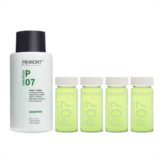 Primont Kit P07 Shampoo + Ampollas Anticaída Ortiga 
