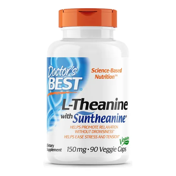 Suplemento Doctor's Best L-teanina 150 Mg, 90 Cápsulas Vegan