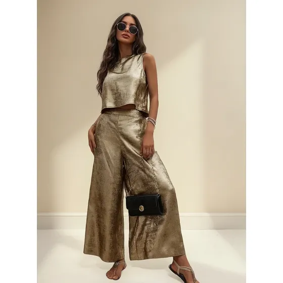 Conjunto Blusa Y Palazzo De Fiesta 115 Busto Mamba