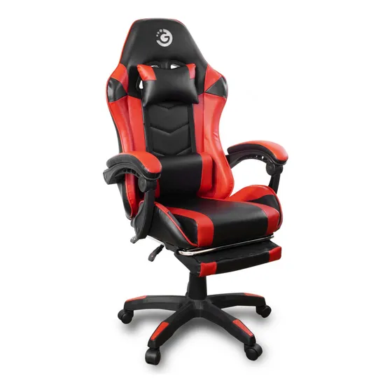 Silla Gamer Giratoria Goldtech Reclinable Posa Pies Gaming ® Color Negro