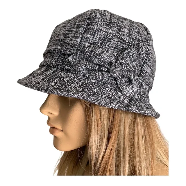 Chapéu Clochê Feminino Clássico Forrado C/ Flor Várias Cores