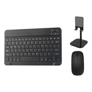 Kit Teclado, Ratón Bluetooth E Soporte Para Celular/tableta Kit Teclado, Ratón Bluetooth E Soporte Para Celular/tableta