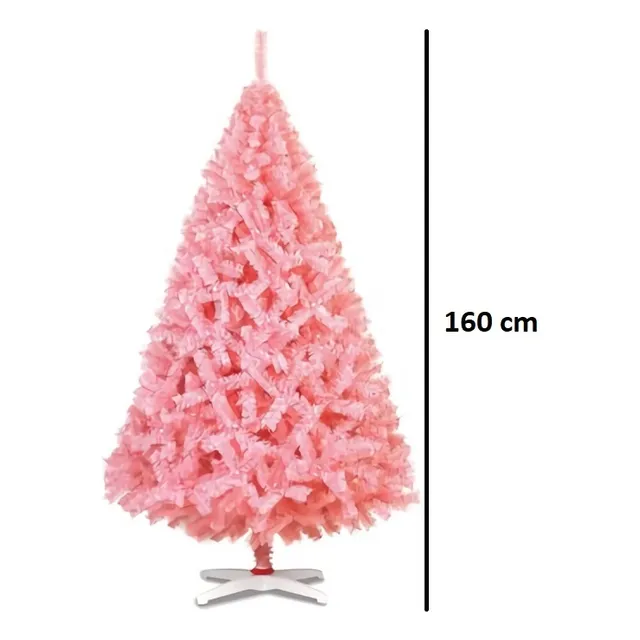 Arbol De Navidad Naviplastic Monarca De Lujo 160 Cms Color Rosa