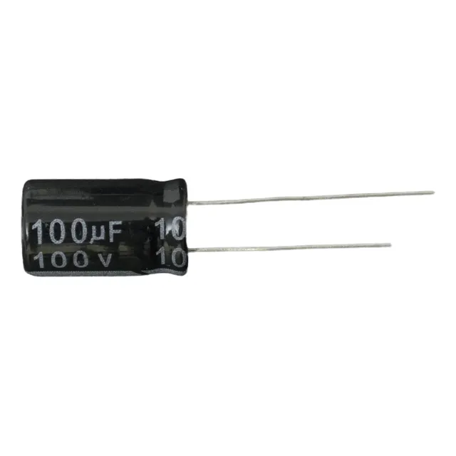 5 Unidades De Capacitor Electrolítico De Aluminio 100uf 