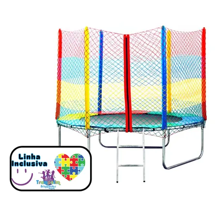 Cama Elástica 2,00 Inclusiva Extra Segura 170 Kg