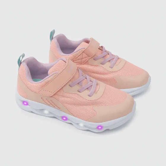 Zapatilla Luces Niñas Rosado 53189 Colloky