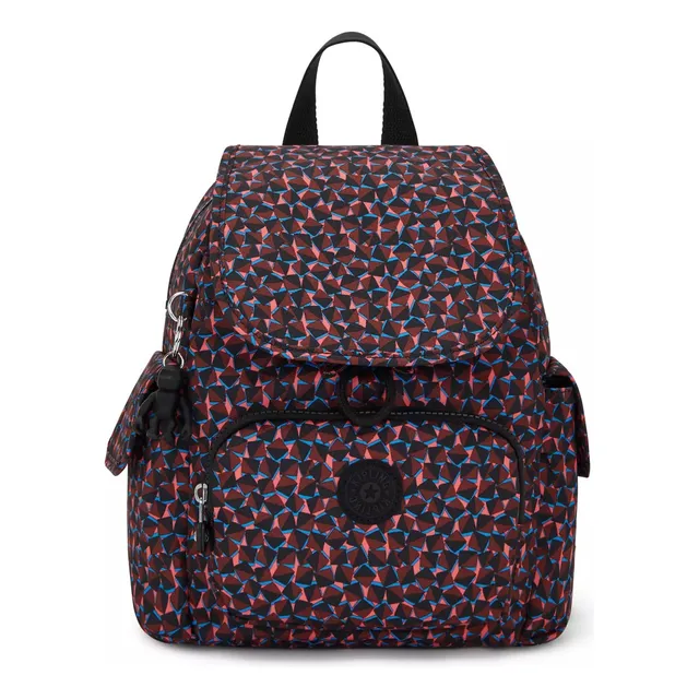 Kipling Mochila City Pack Mini 100% Color Happy Squares Diseño de la tela Liso