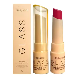 Batom Creamy Matte Glass Hbf567 Gl07 - Unit Ruby Rose Batom Creamy Matte Glass Hbf567 Gl07 - Unit Ruby Rose