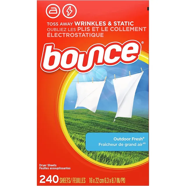 Hojas Para Secadora Bounce Original 240 Hojas Cero Arrugas
