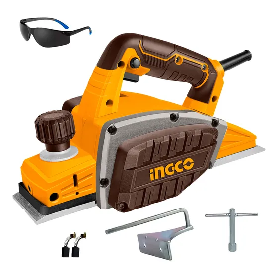 Cepillo Carpintero Eléctrico Ingco 750w Pl7508 + Lente