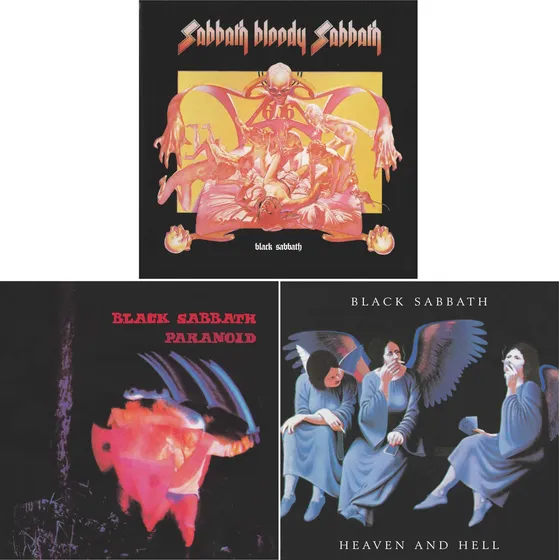 3 Cds Black Sabbath - Paranoid, Heaven And Hell, Bloody 