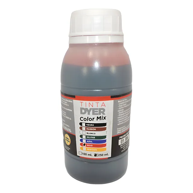 Tinta Para Cuero (dyer) 250ml.colores: Negro.blanco Y Otros