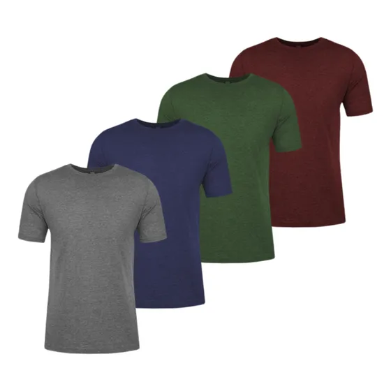Kit 4x Remeras Deportivas De Hombre Básicas Entrenamiento