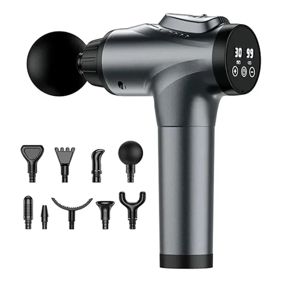 Pistola Masaje Profesional 30 Velocidad 10 Accesor Percusion