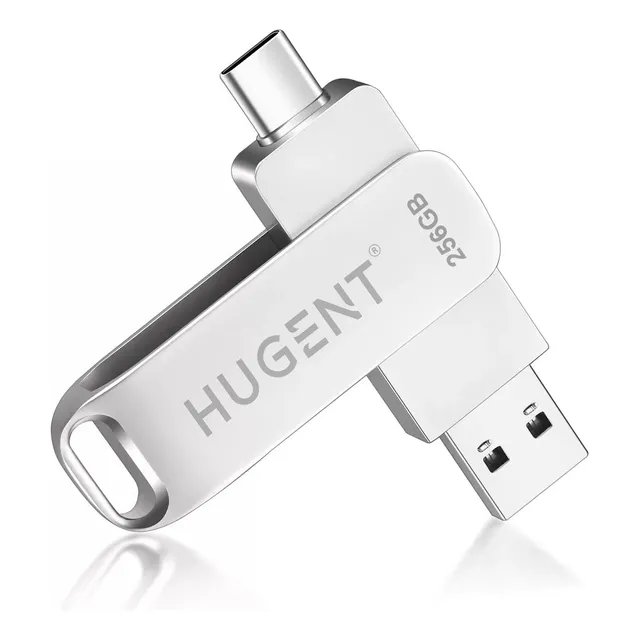 Hugent Memoria Flash Usb 256g Tipo C/usb C Parateléfono/computadora