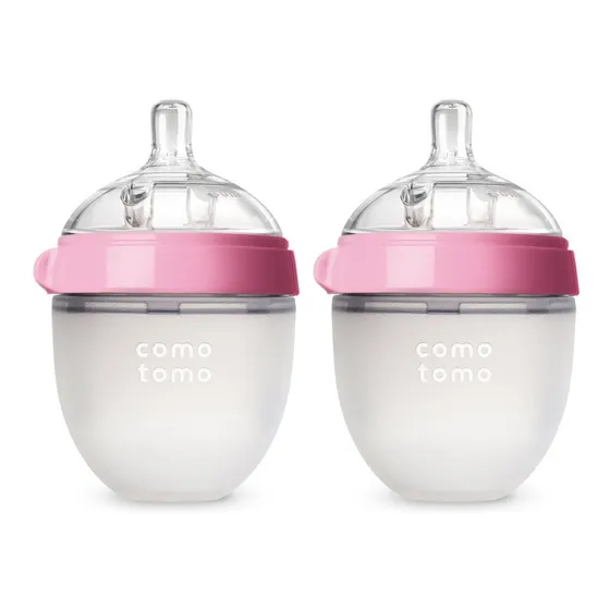 Comotomo 2 Biberones  Baby Bottle Rosa 150ml 