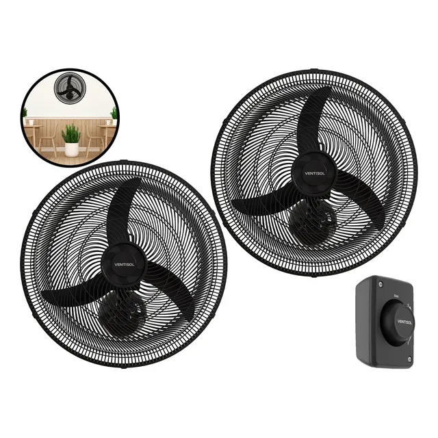Kit 2 Und Ventilador De Parede 50cm Para Academia Comércio