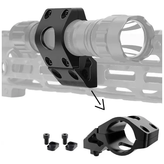 Mount Lanterna M-lok Handguard : Suporte Lateral Inclinado