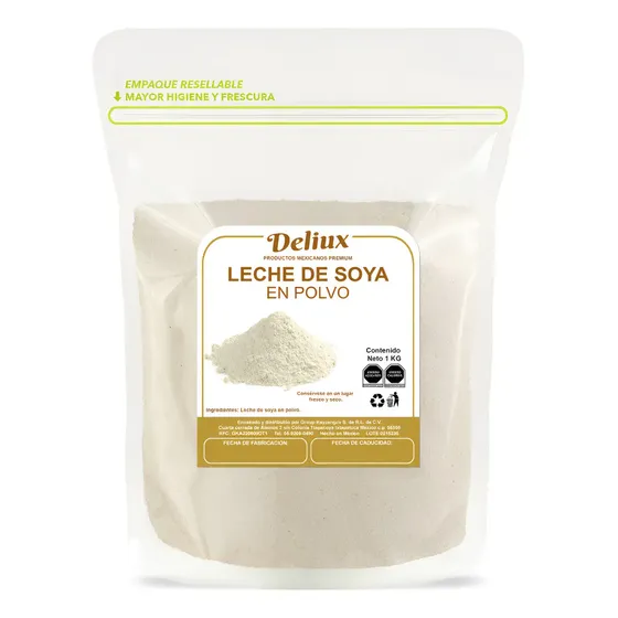 Leche De Soya En Polvo Natural 1 Kg Calidad Premium Deliux