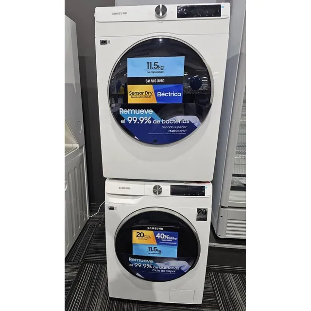 Combo Samsung Lavadora Secadora +kit De Apilamiento