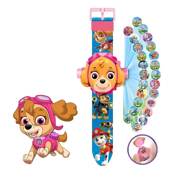 Reloj infantil Paw Patrol Projector 24 imágenes Digital Color Skye