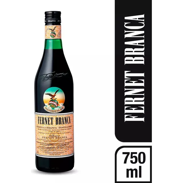 2 Garrafa De Fernet Branca 750 Ml Original Fratelli Stok Dis