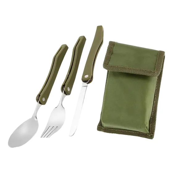 Cubiertos De Campamento Portátiles Spork Tenedor Cuchillo