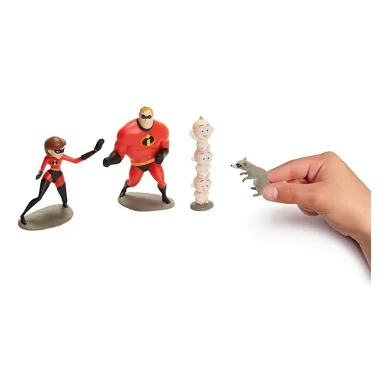 Los Increíbles -figuras Colecc. X 4 Tien. Ofic. Disney 76708