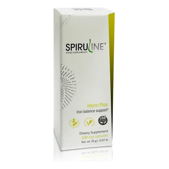 Spirulina Hierro X 100 Caps Con Vitamina C Y Acido Folico