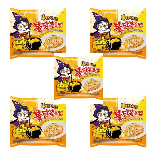 Ramen Coreano Buldak Sabor Quattro Quesos 130g 5pzs
