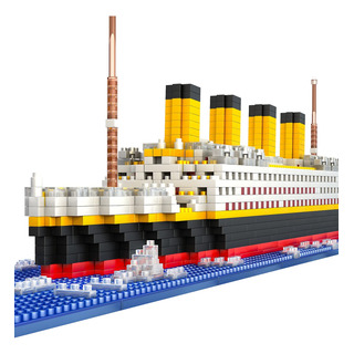 Modelo Titanic De Bloques Microset, Modelo De Bloques Modelo Titanic De Bloques Microset, Modelo De Bloques