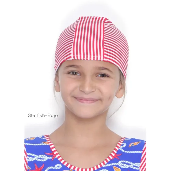Gorro De Natacion Olimpico Estampado Niñas