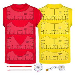 8 Ferramenta De Alinhamento De Guia De Régua De Camiseta 8 Ferramenta De Alinhamento De Guia De Régua De Camiseta