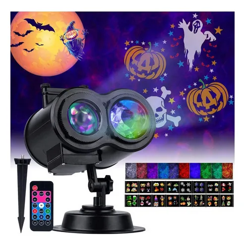 Luces De Proyector De Navidad Para Halloween, Control Re [u]