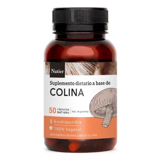 Suplemento en cápsula Natier Colina de 50 un