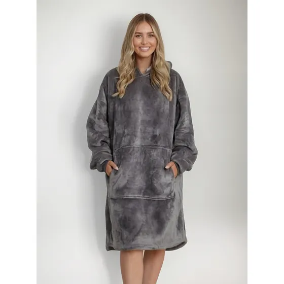 Buzo Manta Con Capucha Bh512887 Unico Talle Oversize