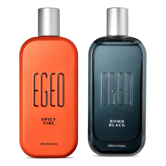 Combo Egeo Colônia: Spicy Vibe 90ml e Egeo Bomb Black 90ml