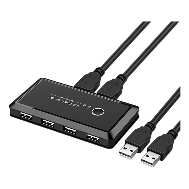 Conmutador Usb 2.0 De 2 Pc Para Compartir 4 Usb 2.0 / Mike