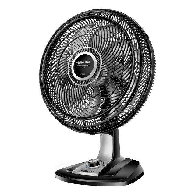 Ventilador 40cm Super Turbo 8 Pás Mondial 140w - Vtx-40-8p 40 Cm 60hz Preto 127v Prata Plá... Ventilador 40cm Super Turbo 8 Pás Mondial 140w - Vtx-40-8p 40 Cm 60hz Preto 127v Prata Plá...