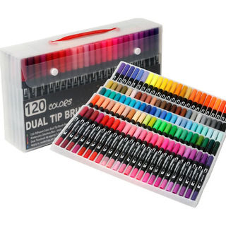 Marcadores De Pincel De Ponta Dupla, 120 Cores Marcadores De Pincel De Ponta Dupla, 120 Cores