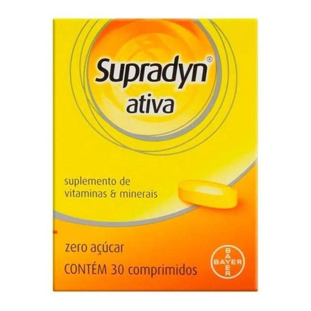 Supradyn Ativa Cx 30 Comprimidos - Nova Fórmula Supradyn Ativa Cx 30 Comprimidos - Nova Fórmula