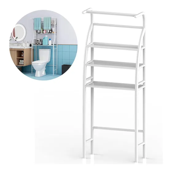 Mueble Organizador De Lavarropa Lavadero Tres Estantes Metal