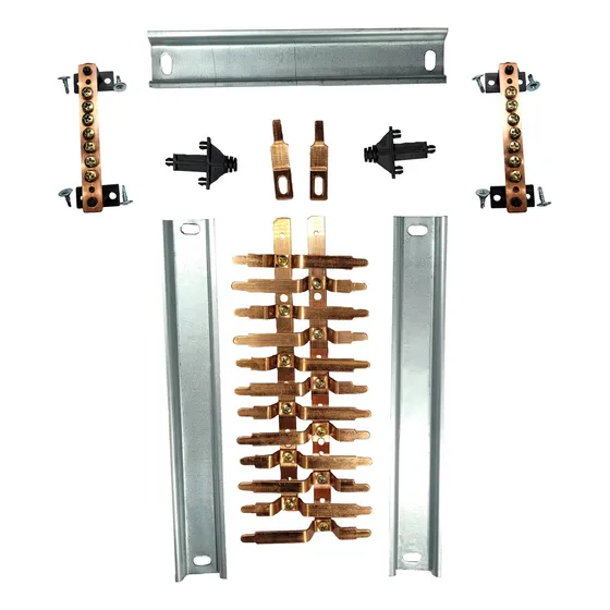 Kit Barramento Completo Bifásico 100a P/24 Circuitos Din Cor Cobre