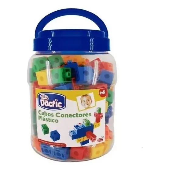 Construcción Matemática Cubos Conectores Dactic 130 Pcs