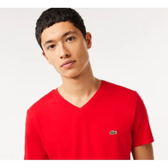 Remera Lacoste Th6710 Algodón Pima Con Logo Para Hombre